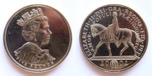 5 Pound United Kingdom (1922-) Copper/Nickel Elizabeth II (1926-2022)