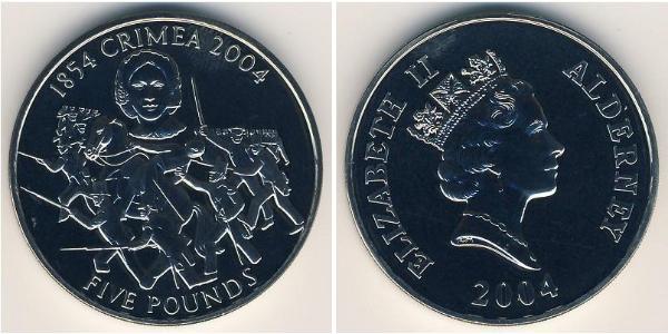 5 Pound  Copper/Nickel Elizabeth II (1926-2022)