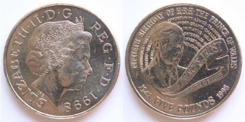 5 Pound Feriind Kiningrik (1922-) Cuivre/Nickel Elizabeth II (1926-2022)