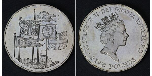 5 Pound Feriind Kiningrik (1922-) Cuivre/Nickel Elizabeth II (1926-2022)