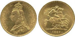 5 Pound Britisches Weltreich (1497 - 1949) / Vereinigtes Königreich von Großbritannien und Irland (1801-1922) Gold Victoria (1819 - 1901)