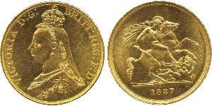 5 Pound Britisches Weltreich (1497 - 1949) / Vereinigtes Königreich von Großbritannien und Irland (1801-1922) Gold Victoria (1819 - 1901)