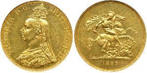 5 Pound Britisches Weltreich (1497 - 1949) / Vereinigtes Königreich von Großbritannien und Irland (1801-1922) Gold Victoria (1819 - 1901)