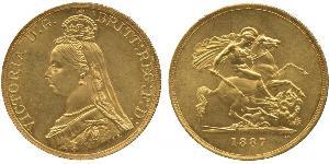 5 Pound Britisches Weltreich (1497 - 1949) / Vereinigtes Königreich von Großbritannien und Irland (1801-1922) Gold Victoria (1819 - 1901)