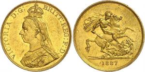 5 Pound British Empire (1497 - 1949) / United Kingdom of Great Britain and Ireland (1801-1922) Gold Victoria (1819 - 1901)