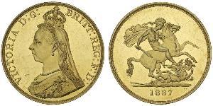 5 Pound British Empire (1497 - 1949) / United Kingdom of Great Britain and Ireland (1801-1922) Gold Victoria (1819 - 1901)