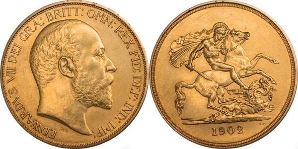 5 Pound United Kingdom of Great Britain and Ireland (1801-1922) Gold Edward VII (1841-1910)