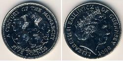 5 Pound Guernsey Kupfer/Nickel 