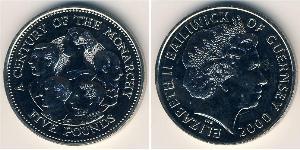 5 Pound Guernsey Kupfer/Nickel 