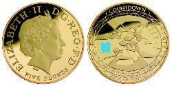 5 Pound Feriind Kiningrik (1922-) Or Elizabeth II (1926-2022)