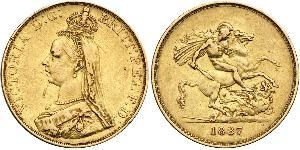 5 Pound Imperio británico (1497 - 1949) / Reino Unido de Gran Bretaña e Irlanda (1801-1922) Oro Victoria (1819 - 1901)