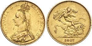 5 Pound Imperio británico (1497 - 1949) / Reino Unido de Gran Bretaña e Irlanda (1801-1922) Oro Victoria (1819 - 1901)