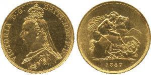 5 Pound Imperio británico (1497 - 1949) / Reino Unido de Gran Bretaña e Irlanda (1801-1922) Oro Victoria (1819 - 1901)