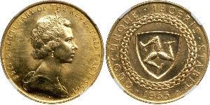 5 Pound Isola di Man Oro Elisabetta II (1926-2022)