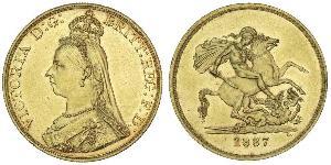 5 Pound Regno Unito di Gran Bretagna e Irlanda (1801-1922) / Impero britannico (1497 - 1949) Oro Vittoria (1819 - 1901)