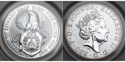5 Pound Reino Unido Plata 