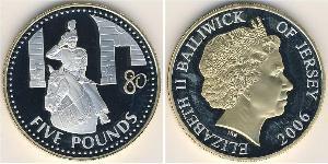 5 Pound Jersey Silber Elizabeth II (1926-2022)