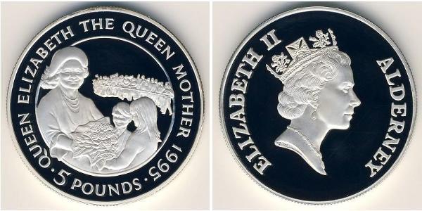 5 Pound  Silber Elizabeth II (1926-2022)