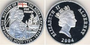 5 Pound United Kingdom (1922-) Silver Elizabeth II (1926-2022)