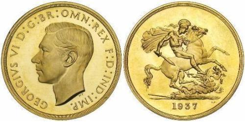5 Pound United Kingdom (1922-) 金 乔治六世 (1895-1952)