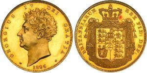 5 Pound 大不列颠及爱尔兰联合王国 (1801 - 1922) 金 喬治四世 (1762-1830)