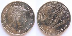 5 Pound United Kingdom (1922-) 镍/銅 伊丽莎白二世 (1926-2022)