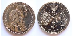 5 Pound United Kingdom (1922-) 镍/銅 伊丽莎白二世 (1926-2022)