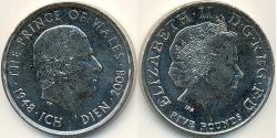 5 Pound United Kingdom (1922-) 镍/銅 伊丽莎白二世 (1926-2022)