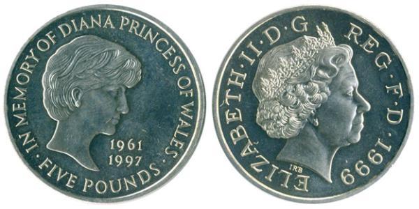 5 Pound United Kingdom (1922-) 銅/镍 伊丽莎白二世 (1926-2022)