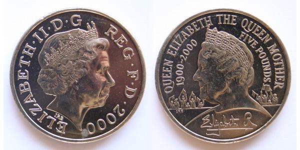 5 Pound United Kingdom (1922-) 銅/镍 伊丽莎白二世 (1926-2022)