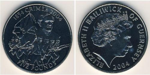 5 Pound  銅/镍 伊丽莎白二世 (1926-2022)