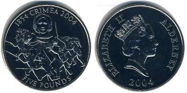 5 Pound  銅/镍 伊丽莎白二世 (1926-2022)