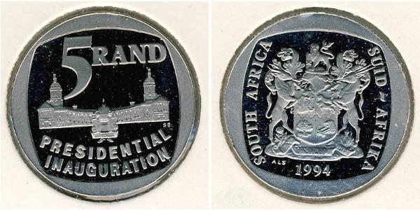 5 Rand Afrique du Sud Argent 