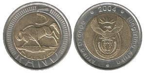 5 Rand South Africa Bimetal 