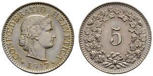5 Rappen / 5 Centime Suisse Argent/Cuivre/Nickel 