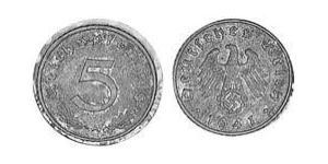 5 Reichpfennig Alemania nazi (1933-1945) Zinc 