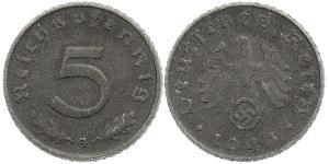 5 Reichpfennig Nazi Germany (1933-1945) Zinc 