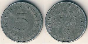 5 Reichpfennig 納粹德國 (1933 - 1945) Zinc 