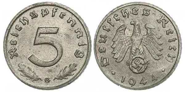 5 Reichpfennig Deutsches Reich (1933-1945) Zink 
