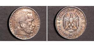 5 Reichsmark Troisième Reich (1933-1945) Argent Paul von Hindenburg