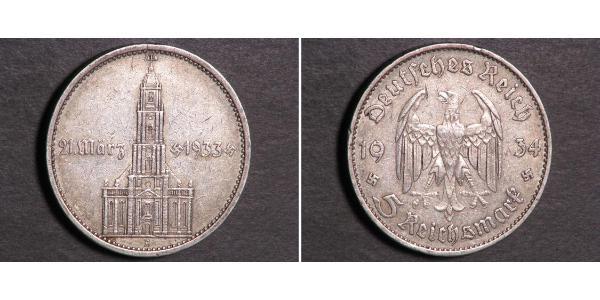 5 Reichsmark Troisième Reich (1933-1945) Argent 