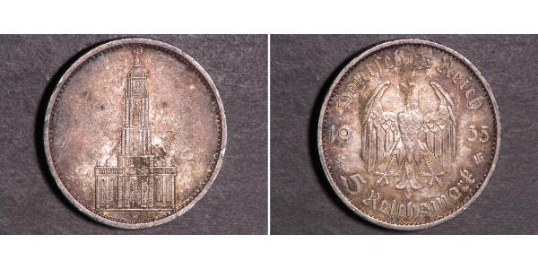 5 Reichsmark Troisième Reich (1933-1945) Argent 