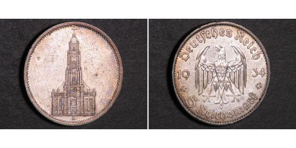 5 Reichsmark Troisième Reich (1933-1945) Argent 