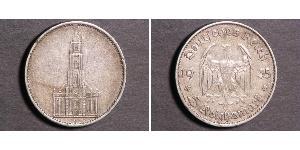 5 Reichsmark Germania nazista (1933-1945) Argento 