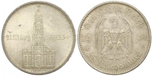 5 Reichsmark Germania nazista (1933-1945) Argento 