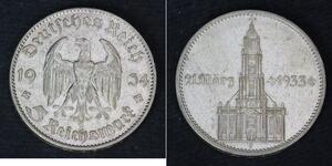 5 Reichsmark Germania nazista (1933-1945) Argento 