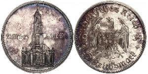 5 Reichsmark Germania nazista (1933-1945) Argento 