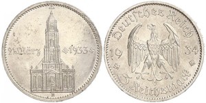 5 Reichsmark Germania nazista (1933-1945) Argento 