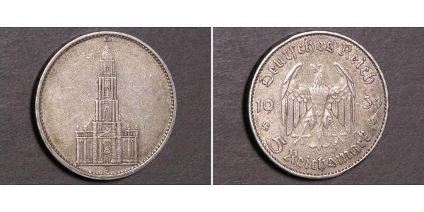 5 Reichsmark Germania nazista (1933-1945) Argento 