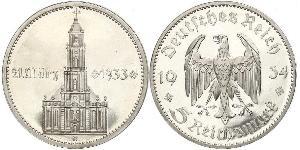 5 Reichsmark Alemania nazi (1933-1945) Plata 